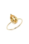 Bony Levy 14k Gold Citrine Statement Ring In 14k Yellow Gold