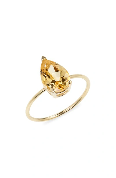Bony Levy 14k Gold Citrine Statement Ring In 14k Yellow Gold