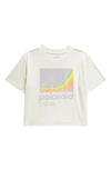 Treasure & Bond Kids' Cotton Crop Graphic T-shirt In Ivory Cloud Polaroid
