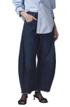 Citizen Of Humanity Horseshoe High Waist Chew Hem Crop Barrel Jeans In Bravo