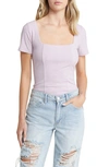 Bp. Corset Knit Top In Purple Fair