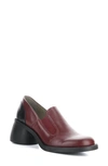 Fly London Huch Loafer In Wine/ Black