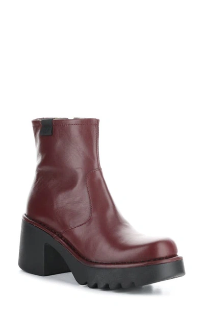 Fly London Moge Bootie In Wine