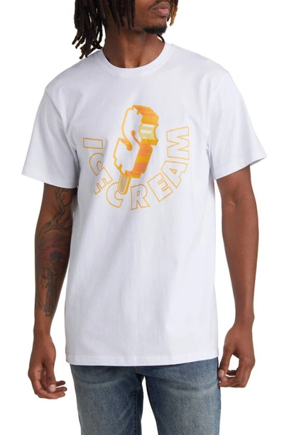 Icecream Dollar Pop Graphic T-shirt In White