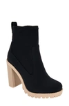 Bcbgeneration Pella Womens Zipper Neoprene Booties In Black Neoprene