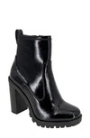 Bcbgeneration Pella Platform Bootie In Black Patent - Synthetic