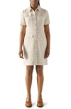 Lk Bennett Bellmer Tweed Dress In Cream Multi