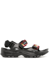 SUICOKE BRAIDED-BAND TOUCH-STRAP SANDALS
