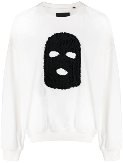 Mostly Heard Rarely Seen Brushed Graphic-print Cotton Sweatshirt In White