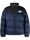 The North Face 1996 Retro Nuptse Quilted Nylon Down Jacket In Navy,black