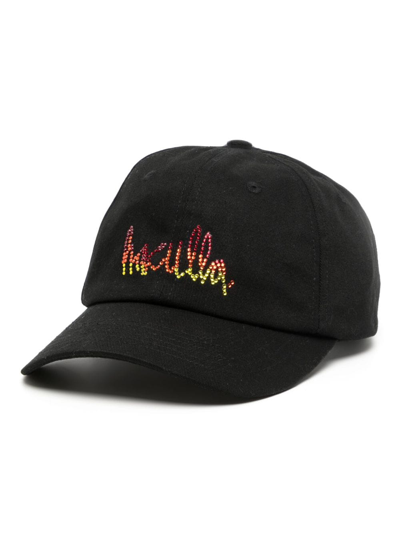 Haculla Gem-logo Cotton Baseball Cap In Black