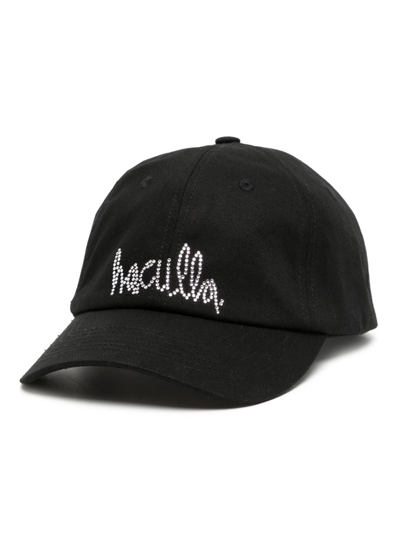 Haculla Rhinestone-embellished Cotton Baseball Cap In Black