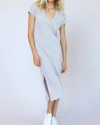 PERFECTWHITETEE ABBEY T-SHIRT DRESS IN HEATHER GREY