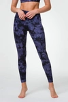 Onzie High Rise Legging In Amethyst Tie Dye In Multi