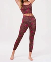 Onzie High Rise Midi Legging In Pretty Wild In Multi