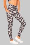 Wolven Kona Crossover Pocket Legging In Multi In Multi