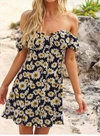 SEVEN WONDERS THE CONNIE DRESS IN BLACK, YELLOW, WHITE DAISY FLORAL