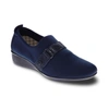 REVERE WOMEN'S GENOA STRETCH LOAFER IN NAVY