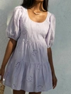 Seven Wonders The Knowles Babydoll Dress In Lilac In Purple