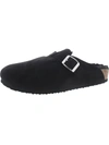 MADDEN GIRL PRANCE WOMENS FAUX SUEDE SLIP ON MULES