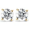 Pompeii3 2 Ct Certified Diamond Studs With Screw Backs 14k Yellow Gold (i-j/i2) In Multi