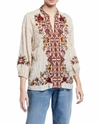 Johnny Was Nepal Effortless Swing Blouse In Sti In Multi
