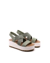 Sorel Women's Cameron Flatform Slingback Sandal In Safari/sea Salt In Multi