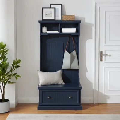Crosley Furniture Shoreline Hall Tree Navy