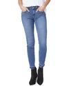 Paige Denim Verdugo Rihannon Distressed Mid Rise Ultra Skinny Ankle Jean In Blue