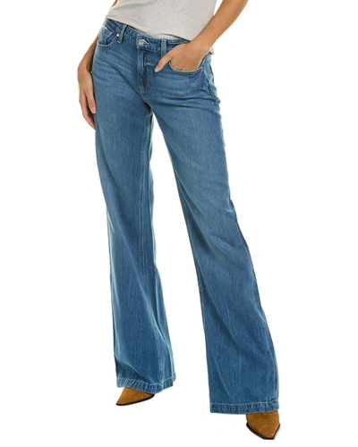 Paige Denim Sonja Aduna Distressed Low-rise Trouser Jean In Blue