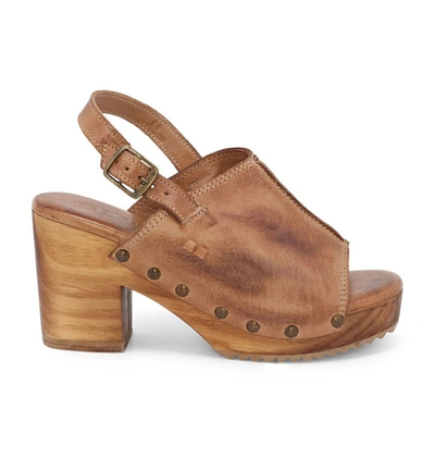 Bed Stu Marie Wood Heel In Tan Dd In Multi