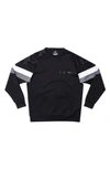 X-ray Colorblock Pullover Crewneck Sweatshirt In Black/ Camo/ Heather Grey