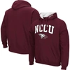 COLOSSEUM COLOSSEUM MAROON NORTH CAROLINA CENTRAL EAGLES ARCH & LOGO 3.0 PULLOVER HOODIE