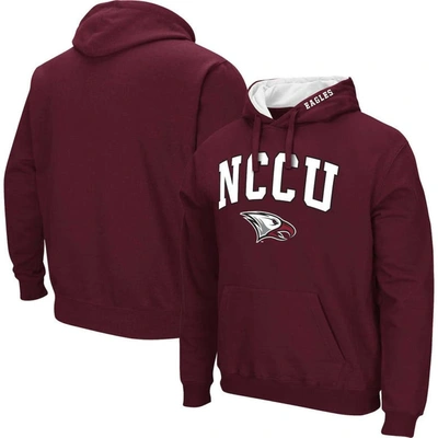 COLOSSEUM COLOSSEUM MAROON NORTH CAROLINA CENTRAL EAGLES ARCH & LOGO 3.0 PULLOVER HOODIE