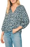 Faherty Portia Top In Navy Folly Floral