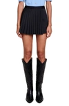 Maje Straight-fit Pleated Shorts In Black