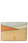 TORY BURCH ROBINSON PATCHWORK LEATHER CARD CASE