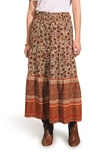 Faherty Harlow Skirt In Umber Folly Floral