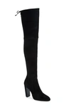 Stuart Weitzman Highland 120mm Thigh-high Boots In Black Suede