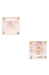 BONY LEVY BONY LEVY 14K GOLD PINK QUARTZ STUD EARRINGS