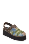 Free People Astrid Platform Slingback In Blue Combo