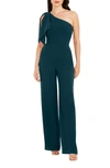 DRESS THE POPULATION DRESS THE POPULATION TIFFANY ONE-SHOULDER JUMPSUIT