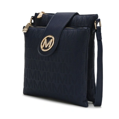 Mkf Collection By Mia K Marietta M Signature Crossbody Handbag In Blue