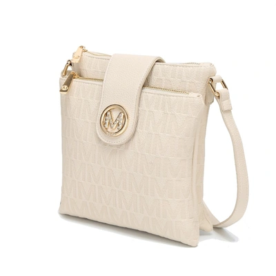 Mkf Collection By Mia K Marietta M Signature Crossbody Handbag In Beige
