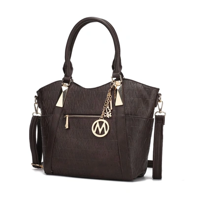 Mkf Collection By Mia K Lucy Vegan Leather Tote Handbag For Women In Gold