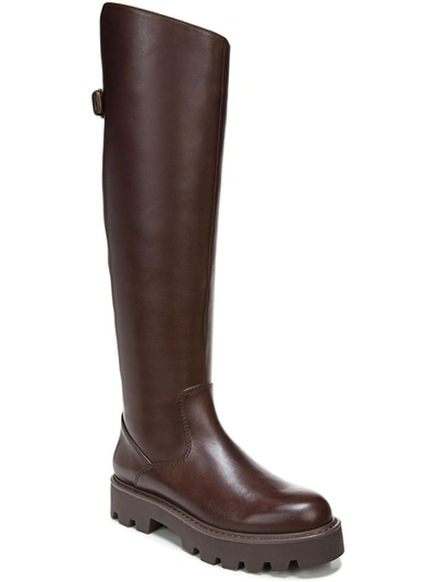 Franco Sarto Balin Womens Leather Wide Calf Over-the-knee Boots In Multi