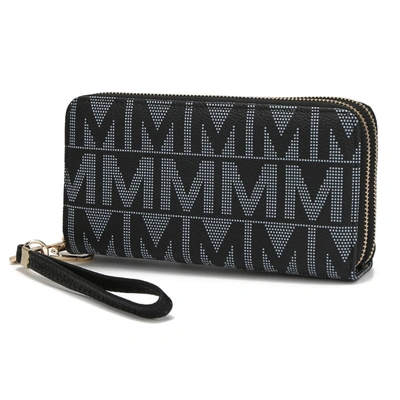 Mkf Collection By Mia K Danielle Milan M Signature Wallet Wristlet In Black