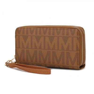 Mkf Collection By Mia K Danielle Milan M Signature Wallet Wristlet In Multi
