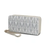 Mkf Collection By Mia K Danielle Milan M Signature Wallet Wristlet In White