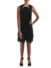 SLNY WOMENS CHIFFON EMBELLISHED COCKTAIL AND PARTY DRESS